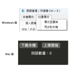 IQ雲備份同步功能示意